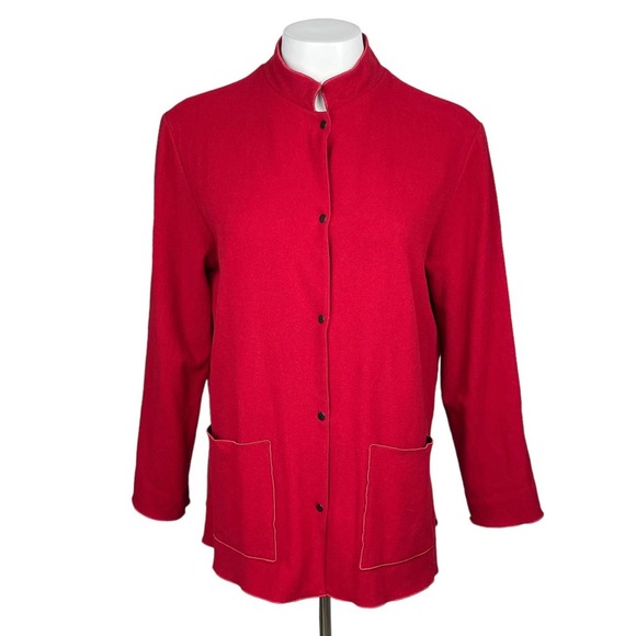 KANUK Vintage 100% Wool Set Top &  Hat Sz 2 Red - Picture 2 of 12